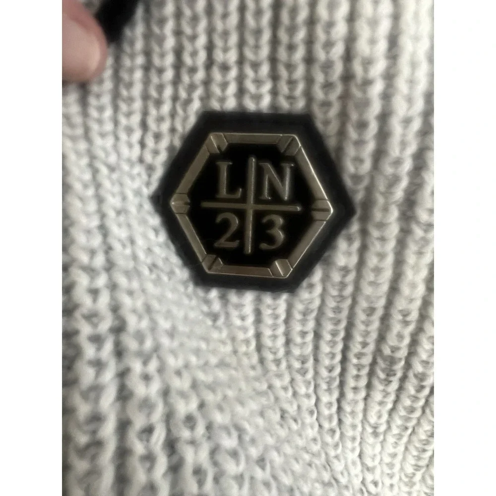 Leif‎ Nelson Knitted Pullover Slim Fit Sweatshirt Sweater Shawl Collar Size XL